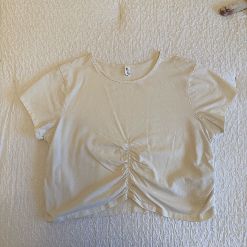 BP Cream Puff Sleeve Crop T-Shirt